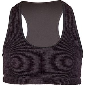 BECO crinkle bikini topje - zwart - maat 36