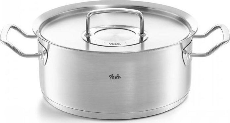Fissler Original-Profi Collection 2022 Kookpan Laag met RVS Deksel, 24cm