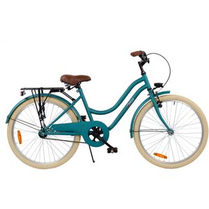 2Cycle Cruiser kinderfiets 24 inch (8 tot 10 jaar) voor meisjes groen-blauw