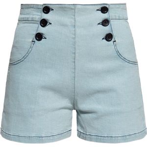Queen Kerosin Damen 50´S Marlyn Short QKU43010 Light Blue-29