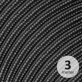 Home Sweet Home - Strijkijzersnoer - Zwart - Stof - 3 Meter