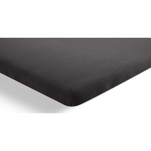Beter Bed Select Jersey Hoeslaken Splittopper - 180 x 200/210/220 cm - 100% Katoen - Matrasbeschermer - Matrashoes - Antraciet