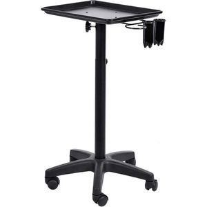 Rullande justeerbare höjd spa bricka - innehåll - Salong bricka 45 x 33 x 65 cm .