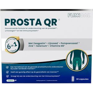 Prosta QR 30 capsules - Goed voor de normale functie van de prostaat en blaas van de man*.