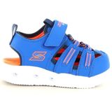 Skechers - Sola Glow Sandal - Blauw - Verlichte Visser Sandaal - Adaptieve Sluiting