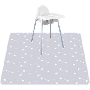 Gemakkelijk te reinigen 132 cm kinderstoel spatmat met waterdichte babyspatvloermat. .