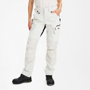 Engel Entire werkbroek met 4-weg stretch voor dames 2341-234 - Bone White / Anthracite Grey - 34