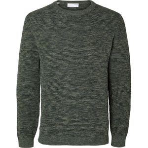 Selected Homme Heren trui SLHVINCE regular fit Groen L Ronde Hals Volwassenen