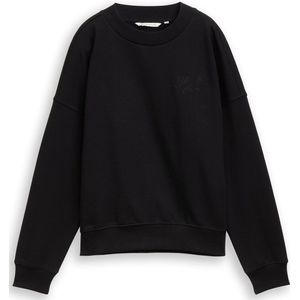 Tom Tailor - Sweatshirt - Deep Black - Met Ribboorden