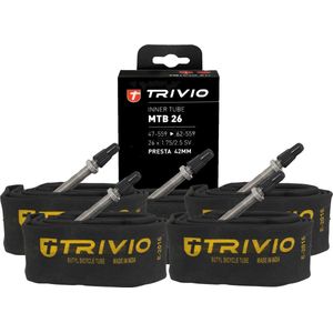 Trivio - 5x MTB Binnenband 26x1.75/2.5 SV 42MM Presta