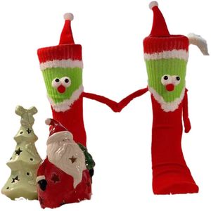 Vakantiekousen - cadeausokken, nieuwe hand in hand schattige vakantiesokken familiepaar kerstkousen geschikt voor volwassenen en kinderen