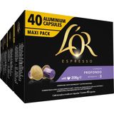 L'OR Lungo Profondo Koffiecups - Intensiteit 8/12 - 4 x 40 capsules