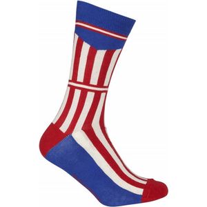 Le Patron Casual sokken Rood Wit / Classic Jersey brooklyn  - 39/42