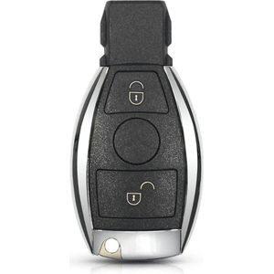 XEOD Autosleutelbehuizing - sleutelbehuizing auto - sleutel - Autosleutel / Geschikt voor: Mercedes 2 Knops smart sleutel