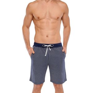 Blauw geruite bermuda short Schiesser - Blauw - Maat - 58