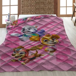 Paw Patrol - Sprei Boss Pups - Roze - 140 x 200 cm - Polyester