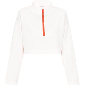 myMo - Fashion Look Collection - Sweatshirt - Cropped - Met Staande Kraag en Rits