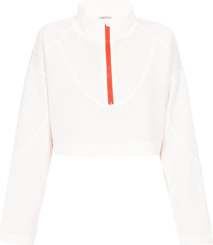 myMo - Fashion Look Collection - Sweatshirt - Cropped - Met Staande Kraag en Rits