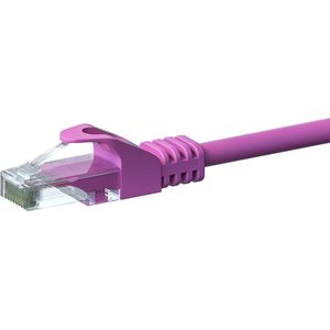 Danicom CAT6 UTP patchkabel - 1 meter roze - CCA - netwerkkabel - internetkabel - UTP kabel - RJ45 - 1000 mbit/s