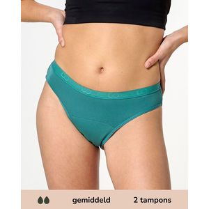 Moodies menstruatie ondergoed - Bamboe Bikini Onderbroek - gemiddeld kruisje - maat M - groen