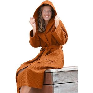 ARTG® Robezz - Wafelbadjas met Capuchon - Aardebruin - Katoen