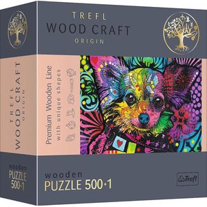 Trefl Wooden Puzzle Colorful Puppies 500+1 stuks