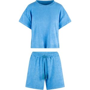 LingaDore - Shortama Set Bonnie Blue - Blauw - Pyjama