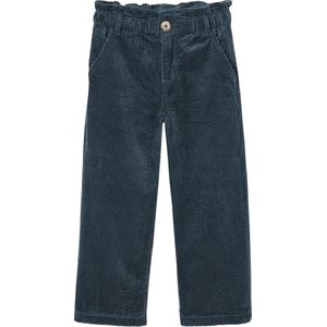 Ribbroeken - Ribfluwelen Paperbag-stijl Broek - Groen - Voor Meisjes