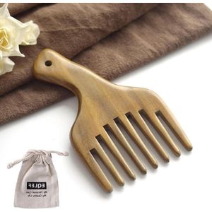 Zakkam van groen sandelhout - Extreem klein formaat voor hand- of baardverzorging