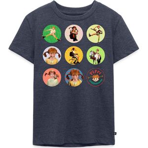 Pippi Langkous Foto's Van Pippi In Cirkels Premium T Shirt Kinderen