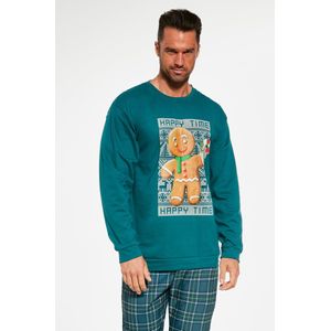 Cornette Katoenen Familie Pyjama Heren Volwassenen | Lange Mouw Lange Broek | Kerst Winter Matching Gezin Pyama | Cookie 2 115/234 L