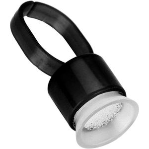 Titel: Wegwerp tattoo-inktringbekers sponspigmenthouder inktdoppen voor klein tatoeëren - zwart 100 stuks