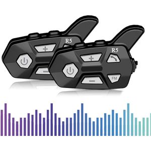 Bolture Bluetooth Intercom Motorhelm - Motorhelm Headset - Intercom Communicatiesysteem Motor Helm - Waterdicht - 2 Stuks