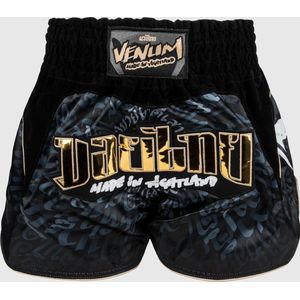 Venum Muay Thai Kickboks Shorts Attack Zwart Grijs - L