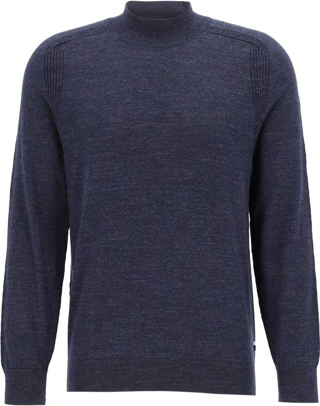 OLYMP - modern fit - Turtleneck Trui - Marine Blauw Melange
