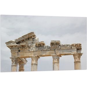 Vlag - Tempel van Apollon in Delphi, Turkije - 120x80 cm Foto op Polyester Vlag