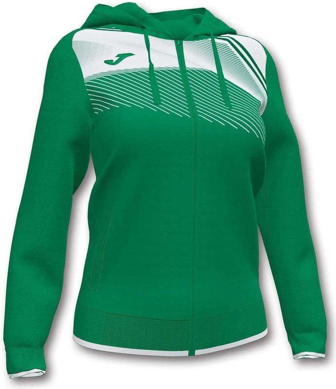 Sporttrui joma supernova hoodie jas groen-wit groen xs