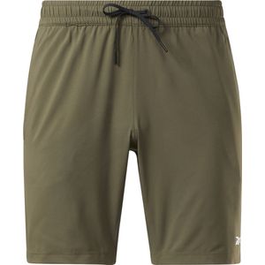 Reebok WOR WOVEN SHORT - Heren Sportbroek - Groen - Maat XL