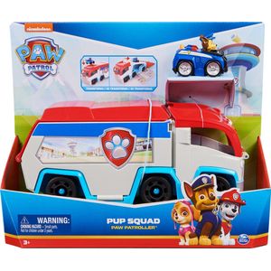 PAW Patrol - Pup Squad Patroller-teamvoertuig - Speelgoedauto met Chase-speelfiguur