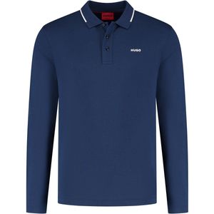 Hugo Derriko Longsleeve Polo Heren - Maat L