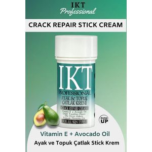 IKT Professionele Stick - Voet en Hiel, Voetverzorgingscrème met Vitamine E en Avocado-olie, Herstel en Hydrateer, Droge en Gebarsten Hielen, Voor alle huidtypes, 75 gram