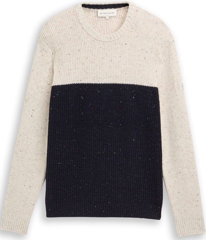 Tom Tailor - Gebreide Pullover - Regular Fit - Katoenmix