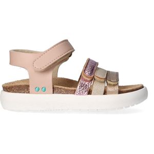 BunniesJR 225425-774 Meisjes Platte Sandalen - Roze - Imitatieleer - Klittenband