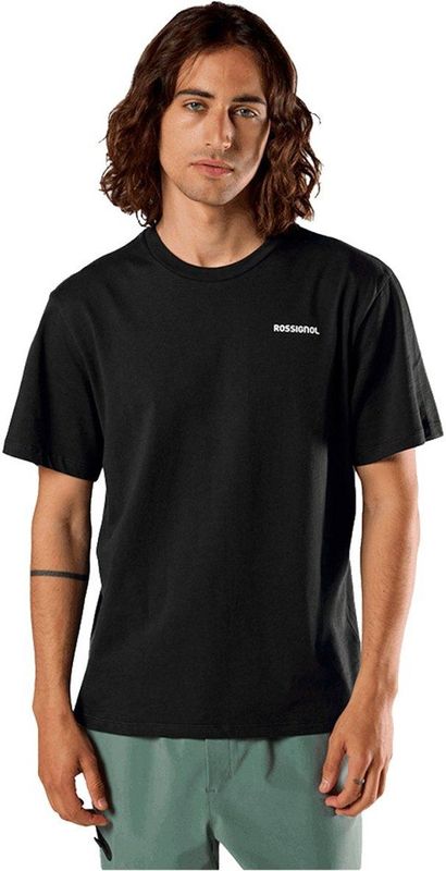 Rossignol Presset T-shirt Met Korte Mouwen Zwart L Man