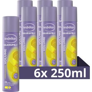 Andrélon Haarspray - Verrassend Volume - gaat pluis tegen, verrijkt met UV-filter - 6 x 250 ml