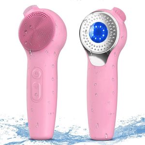 Elektrische Siliconen Gezichtsreinigingsborstel met Neuscrub - IPX7 Waterdicht voor Diepe Reiniging