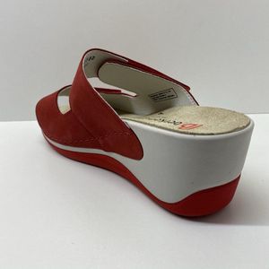 BERKEMANN - Damesmodel Callista 01201-901 - Comfort slipper - muiltje - rood - maat EU: 38 2/3 en UK: 5,5