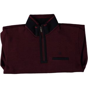 Fellows United Pullover Half Zip Jaquard Interlock Bordeaux (42.2616 - 180)