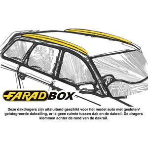 Farad Dakdragers - Opel Astra H SW 2007 t/m 2011 - Gesloten Dakrail - 100kg Laadvermogen - Aluminium - Luxset