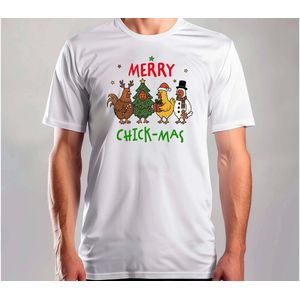 Merry Chick Mas - T Shirt - MerryChristmas - ChristmasVibes - Funny - Sarcasm - VrolijkKerstfeest - Kerstmis - Grappig - Sarcasme